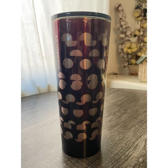 Starbucks Tumbler Silver Polka Dots Cold Cup 24 oz. Venti 2018 - Picture 8 of 8